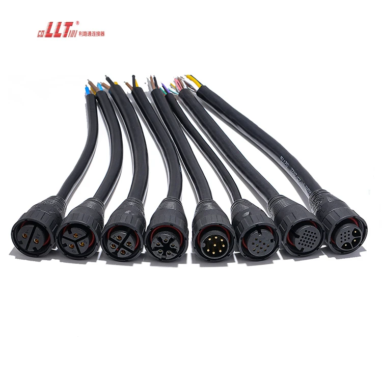 5pin M25 Extension  Male to Female Cable 20A IP67 Waterproof  Electrical Cable Connector detail 6