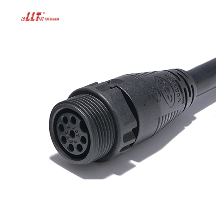 LLT 8pin Outdoor Cable  M25 Led Injection Cable Power IP67 Watertight Cable Connector detail 4