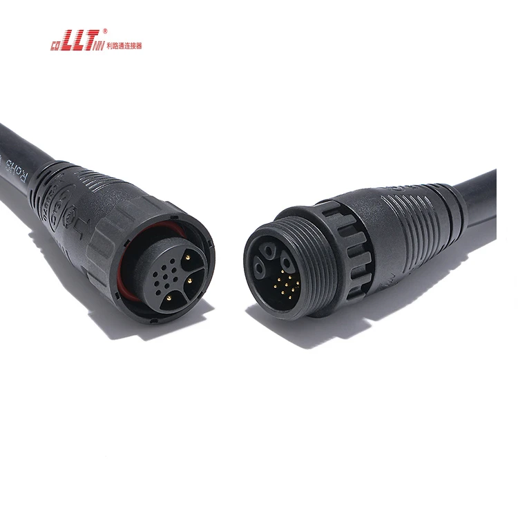 LLT 3+8pin 20A Plus 5A  M25 Power signal Electrical  Waterproof Plug Led Light  Cable  Watertight Cable Connector detail 4