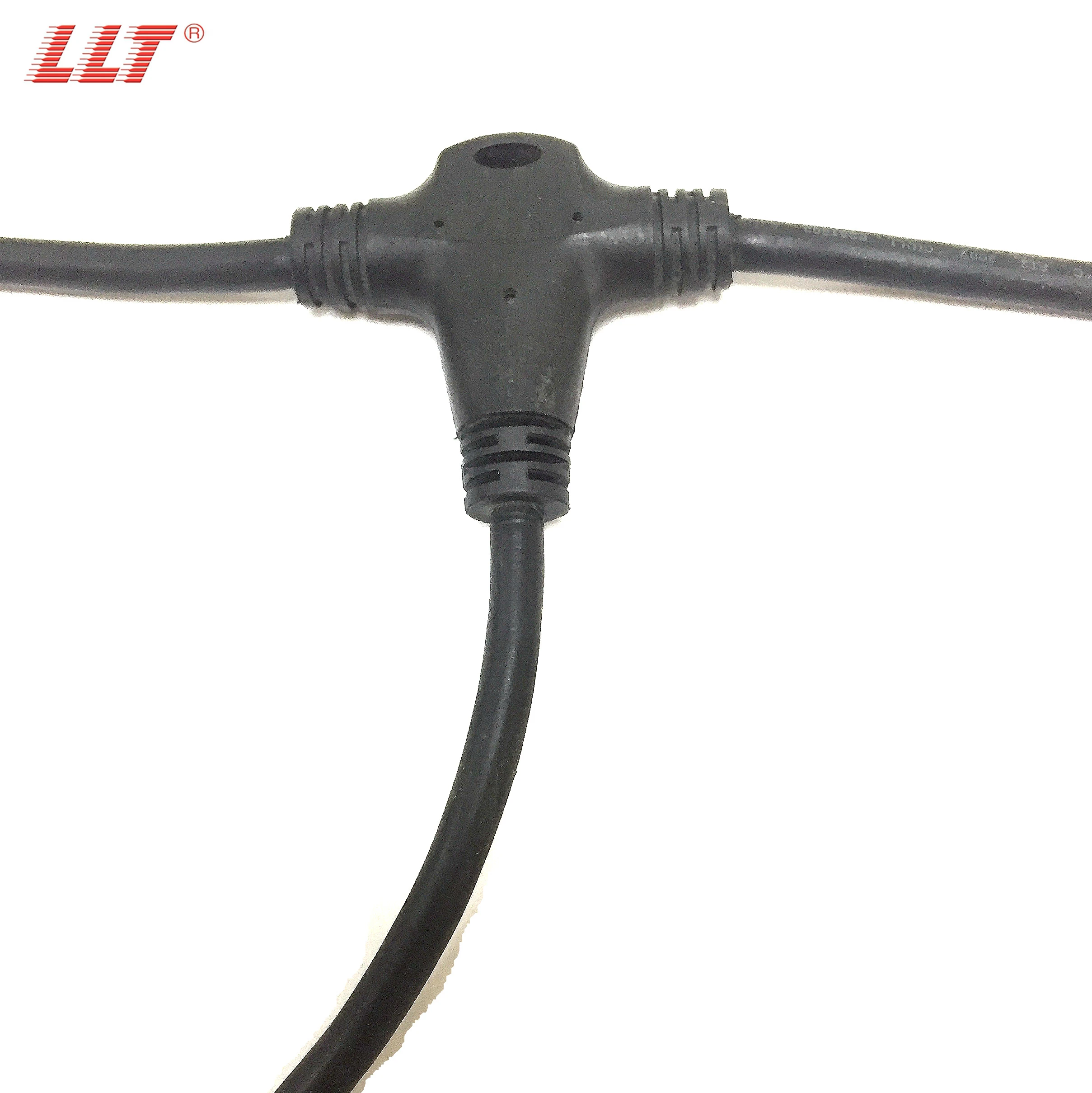 LLT T Shape 3way Automotive Led Splitter IP67 Waterproof  Cable Connector detail 5