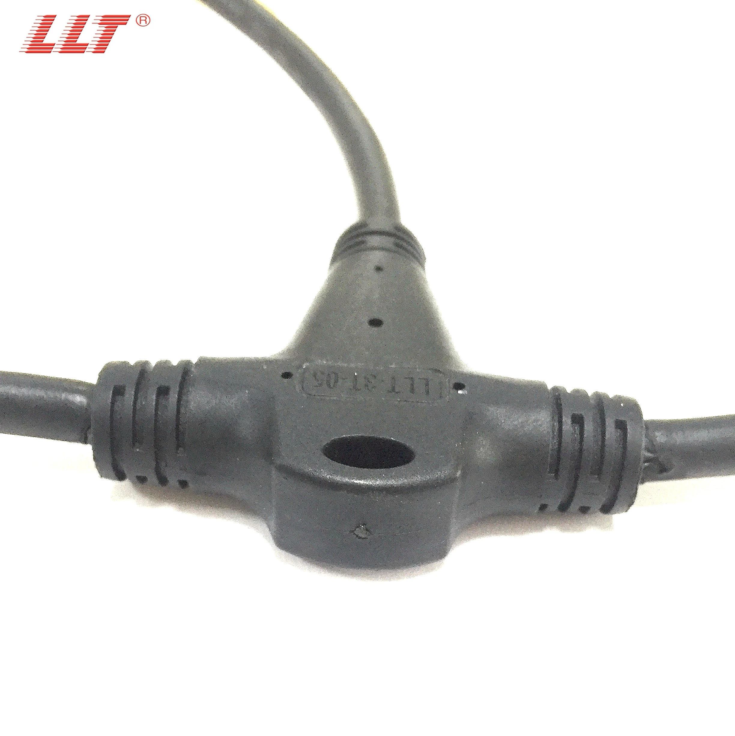 LLT T Shape 3way Automotive Led Splitter IP67 Waterproof  Cable Connector detail 6