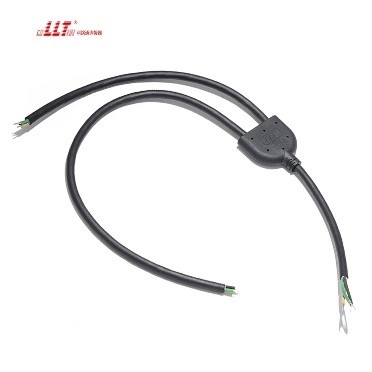 LLT 3pin 1 Output 2  Splitter Plastic IP67  Waterproof Power Electrical Y Branch Cable Adapter Connector detail 3