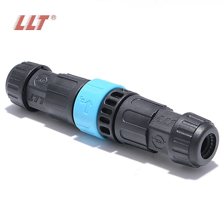 LLT M19 2 Pin LED Lighting Male Female Power Cable Assembly Fast Connecting Waterproof Connector detail 4