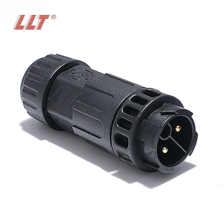 LLT M19 2 Pin LED Lighting Male Female Power Cable Assembly Fast Connecting Waterproof Connector detail 6