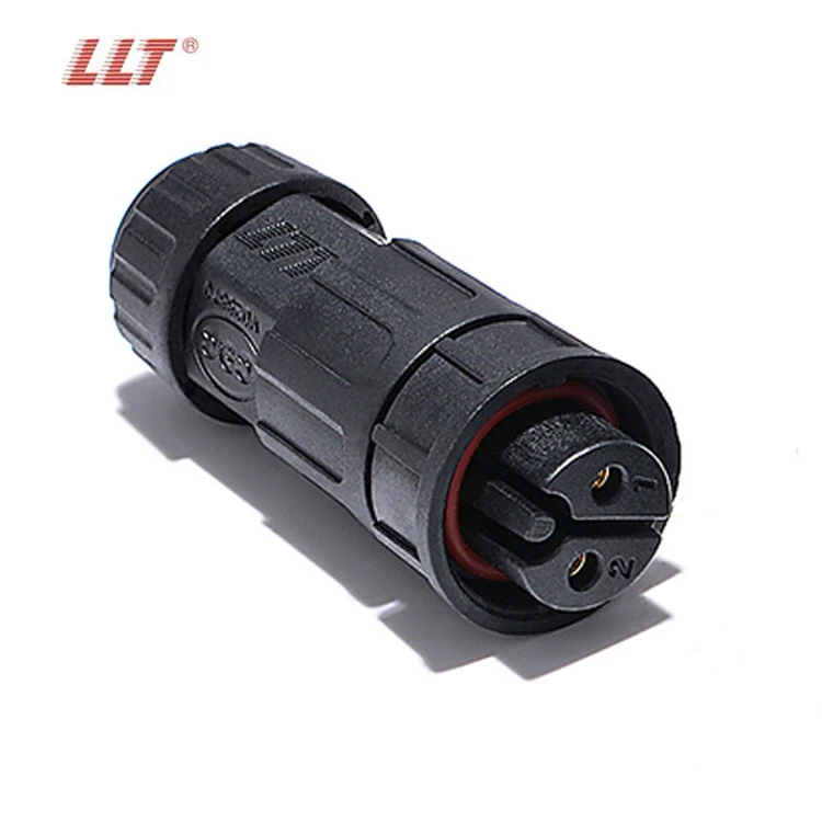 LLT M19 600V 20A Waterproof Aviation Connector 2 Pin Male & Female Plug Solderless Screw Terminal IP68 Weatherproof AC/DC Power Connector detail 3