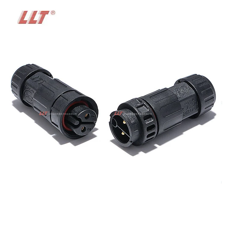 LLT M19 600V 20A Waterproof Aviation Connector 2 Pin Male & Female Plug Solderless Screw Terminal IP68 Weatherproof AC/DC Power Connector detail 5