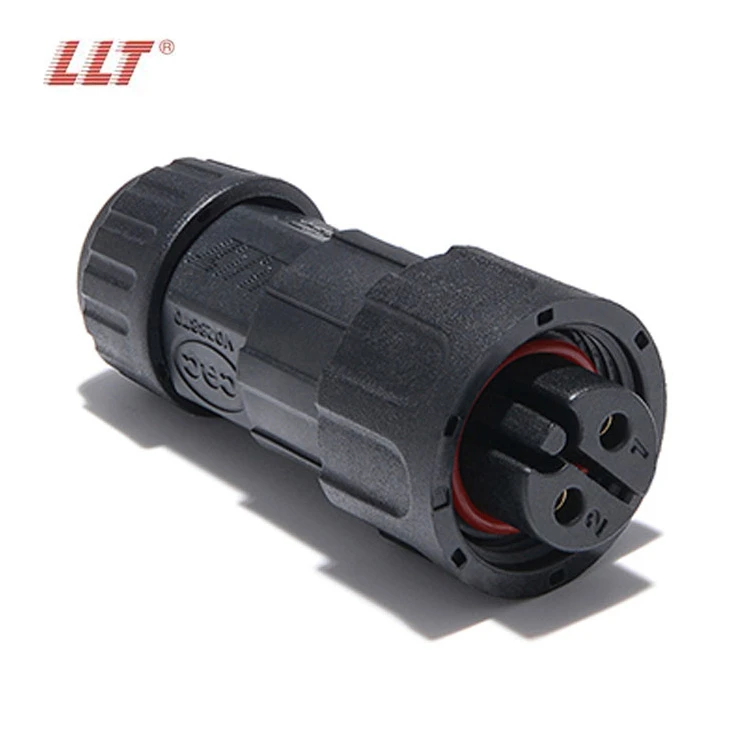 LLT M19 Waterproof Aviation Plug Waterproof Butt Connector Screw Lock 2 Core IP68 Waterproof Connector for LED Power detail 5