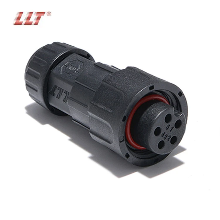LLT M19 5 Core Waterproof Connector Male And Female Screw Lock Iot Signal Water Environment Monitoring Connector detail 4