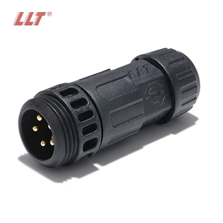 LLT M19 5 Core Waterproof Connector Male And Female Screw Lock Iot Signal Water Environment Monitoring Connector detail 5