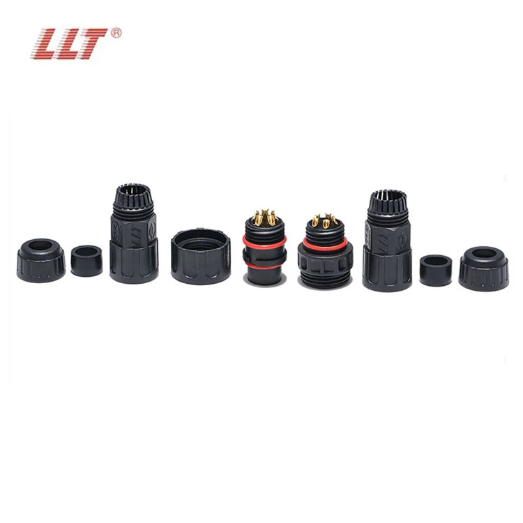 LLT M19 5 Core Waterproof Connector Male And Female Screw Lock Iot Signal Water Environment Monitoring Connector detail 6
