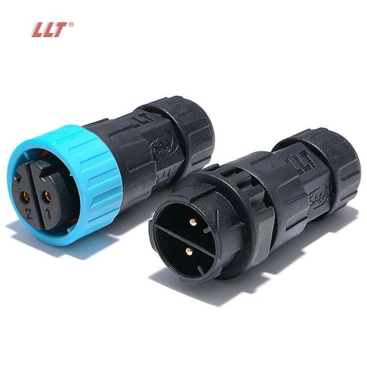 LLT 600V 35A 2Pin Push Lock Waterproof Male Female Connector Industrial Power Connectors thumbnail