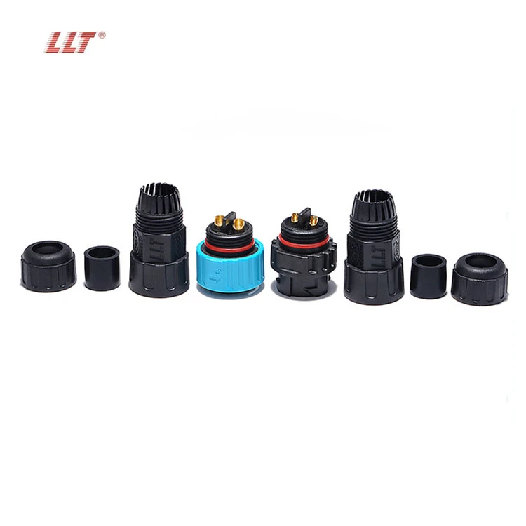 LLT 600V 35A 2Pin Push Lock Waterproof Male Female Connector Industrial Power Connectors detail 6