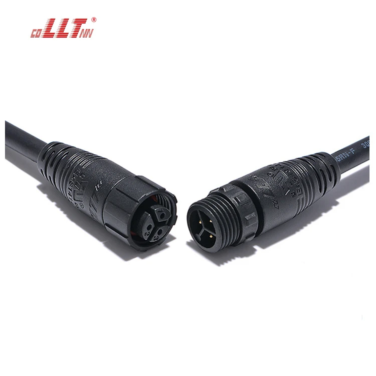 LLT M16 3 Pin Waterproof Screw Locking Male Female Wire Connector thumbnail