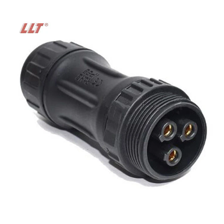 LLT M45 IP67 High Current 3 Pin Waterproof Power Connector For 5G Base Station and Telecom detail 4