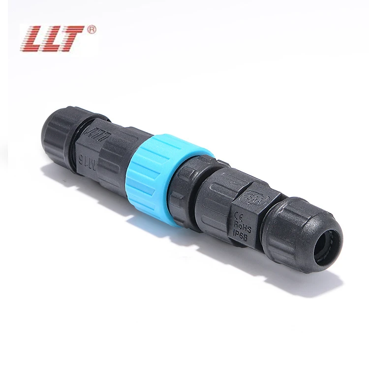 LLT M16 Push Locking IP68 10A Waterproof Connectors 4 Pin AC Power Socket detail 2