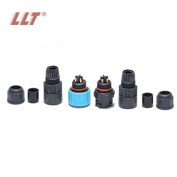 LLT M16 Push Locking IP68 10A Waterproof Connectors 4 Pin AC Power Socket detail 4