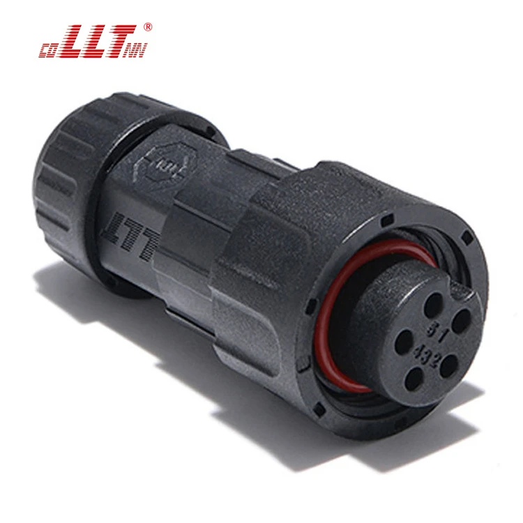 LLT M19 IP68 5 6 7 Pin Waterproof Panel Connector Circular For Data Signal Connection detail 2