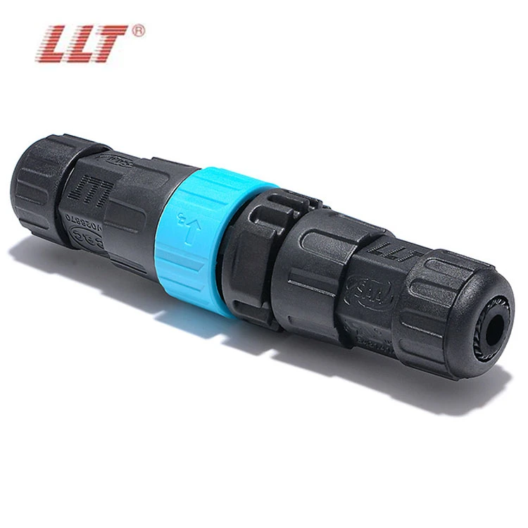 LLT 5 Pin Push Lock Waterproof Circular Connectors Power Cable M25 Circular Connector IP67 detail 4