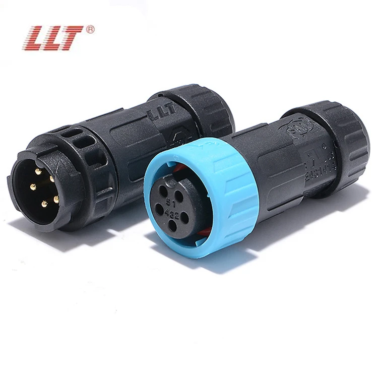 LLT IP67 5 Pin 600VAC 20A Waterproof Male Female Connectors M19 thumbnail