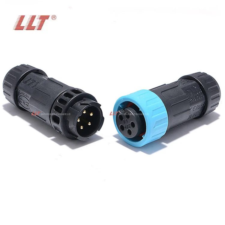 LLT IP67 5 Pin 600VAC 20A Waterproof Male Female Connectors M19 detail 3