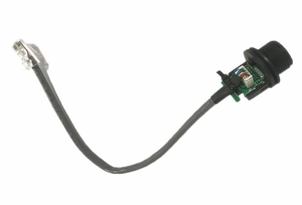 LLT Connector M19 RJ45 Panel Mount Connector with Cable detail 2
