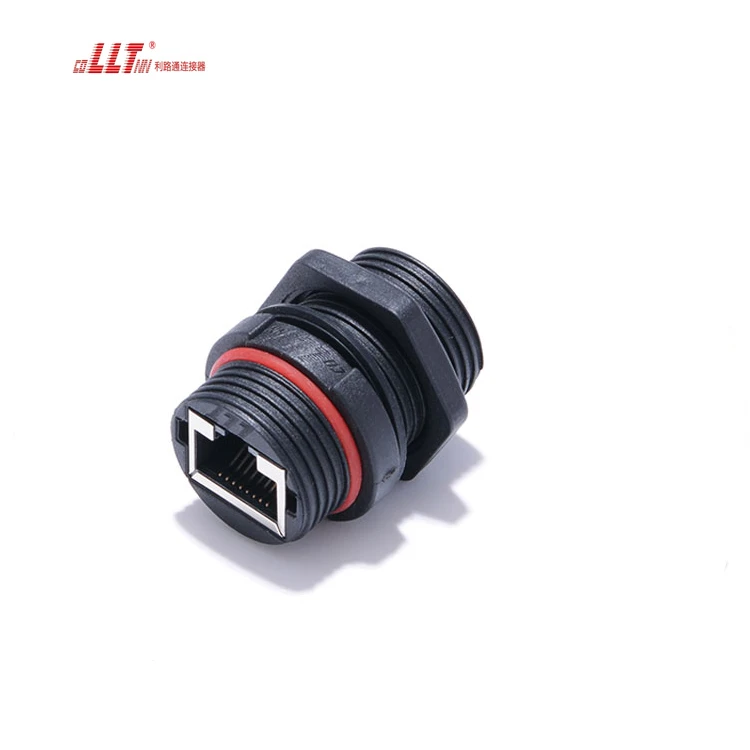 LLT Factory Rear Ethernet 8P8C Field Assembly Circular IP68 RJ45 Waterproof Connector detail 3