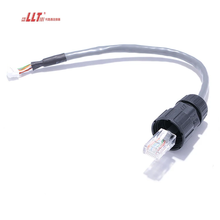 LLT Factory Rear Ethernet 8P8C Field Assembly Circular IP68 RJ45 Waterproof Connector detail 6