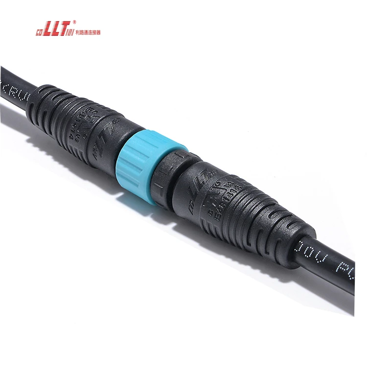LLT Factory 2pin M12 Electrical Wire IP67 Waterproof Battery Cable Connector detail 4