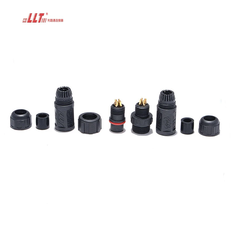 LLT Connector 4 Pin IP68 Waterproof M12 Electrical Wire Screw Sensor Connector detail 5