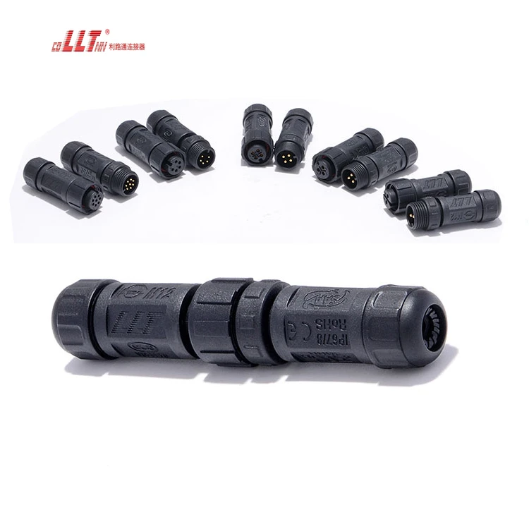 LLT Connector 4 Pin IP68 Waterproof M12 Electrical Wire Screw Sensor Connector detail 6