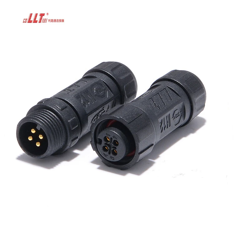 LLT Connector 4 Pin IP68 Waterproof M12 Electrical Wire Screw Sensor Connector detail 7