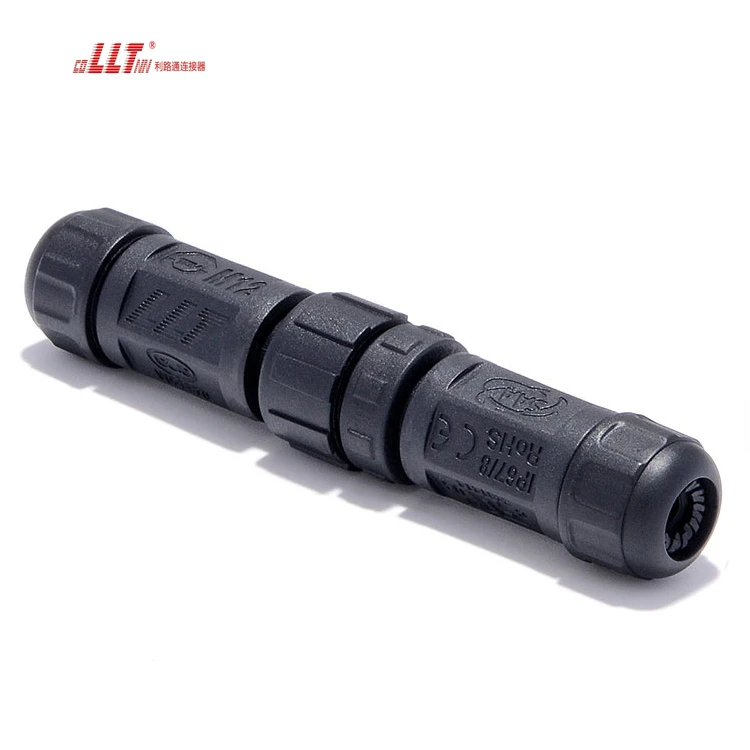 LLT Connector 5 Pin M12 Circular Wire Lighting Plastic Outdoor IP68 Watertight Plug detail 2