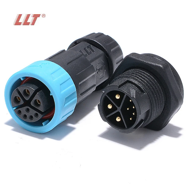 M19 3+5 Push-Lock Waterproof Connector for Three-Phase Motor Power and Signal Control detail 4