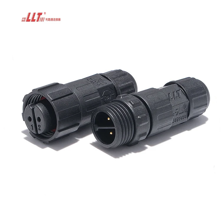 LLT 2pin M16 Male Female Electrical Wire IP687 Waterproof Connector detail 6