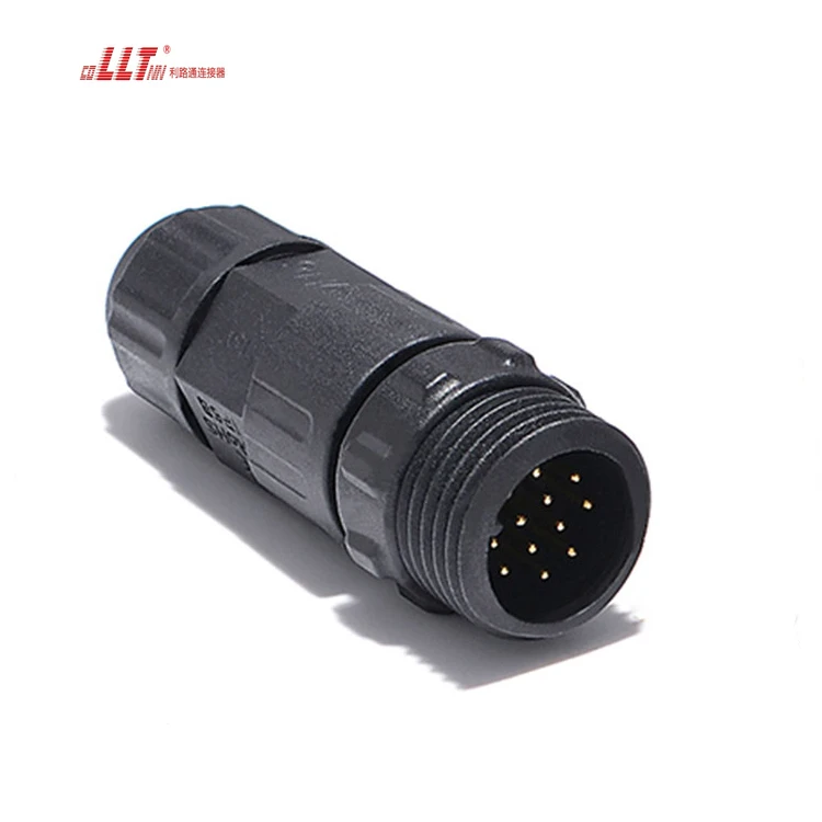 LLT M16 Multipin Connector 12pin 5A IP68 signal Data Plug Male Female Electrical Wire Connector detail 4