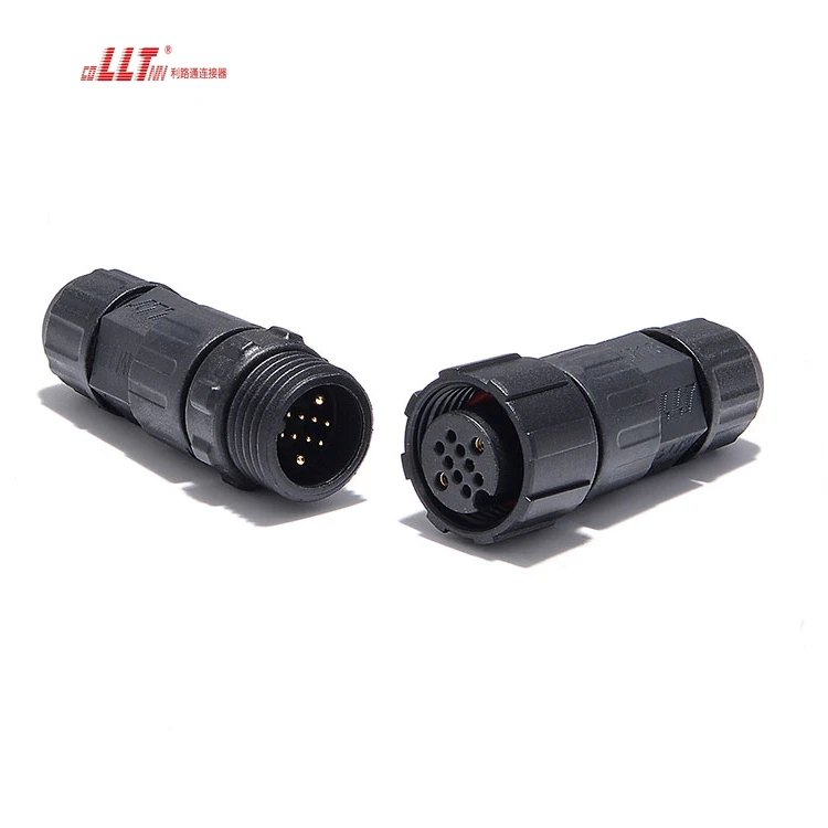 LLT M16 300V+60V 2+3 Pin IP68 Waterproof Electrical Wire Connector Nylon Male Female Waterproof Plug Cable Connector