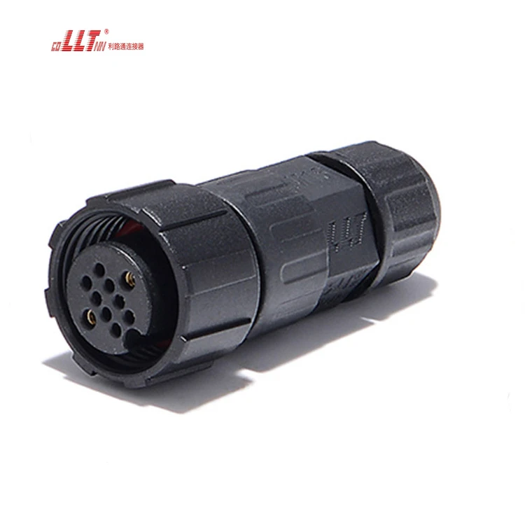 LLT M16 300V+60V 2+3 Pin IP68 Waterproof Electrical Wire Connector Nylon Male Female Waterproof Plug Cable Connector detail 6