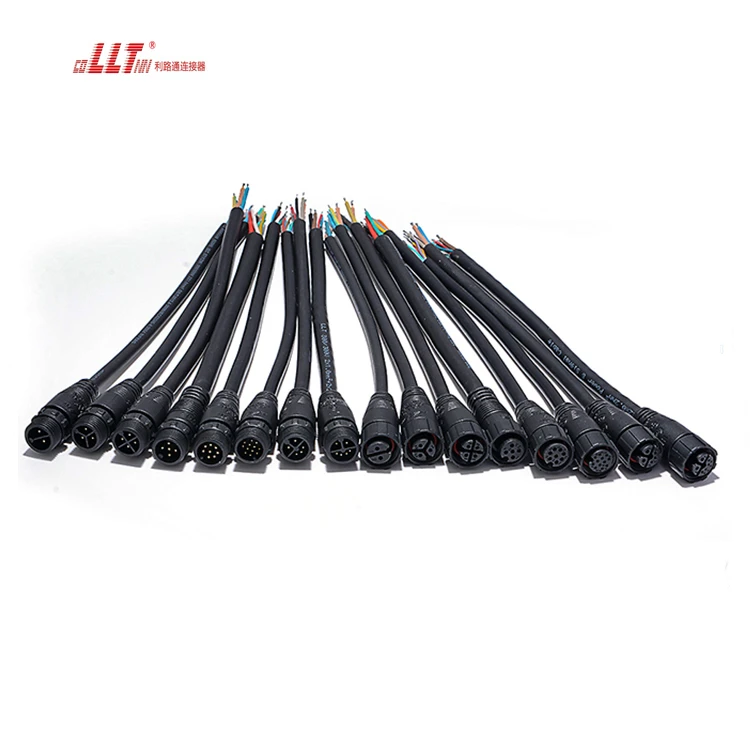 LLT Connector 3pin M16 Plastic PA66 Led Power Light Cable Connector detail 7
