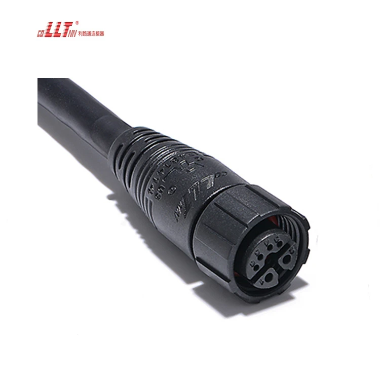 LLT 2+4pin Power Plus signal M16 Male Female Light Data Cable Connector detail 4