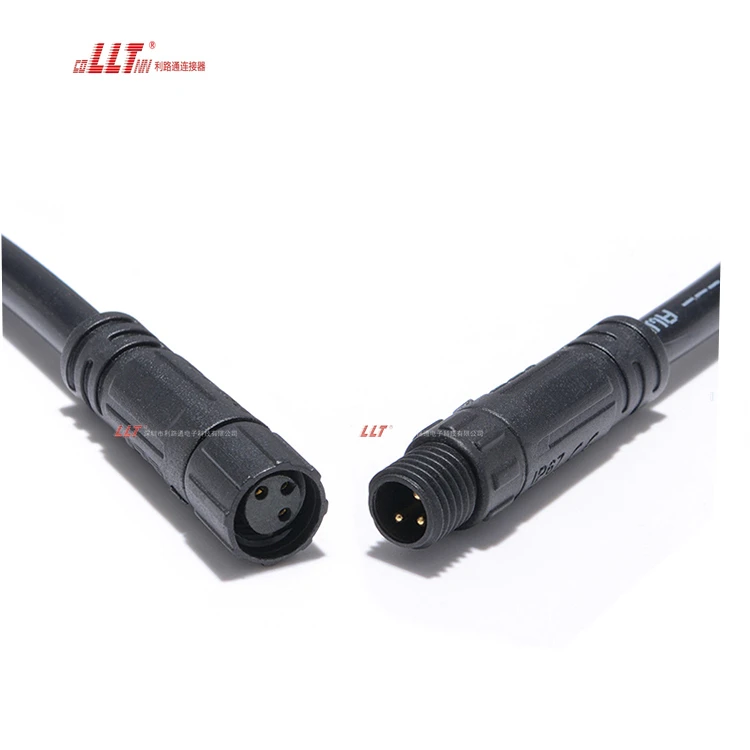 LLT M8 Circular Male Female Wire Waterproof Sensor Cable Plug Socket thumbnail