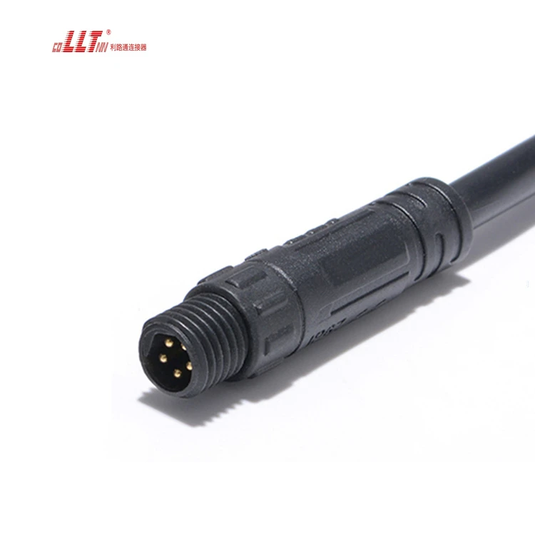 LLT Factory 5pin M8 Led Strip Light signal Data Plastic Cable Connector