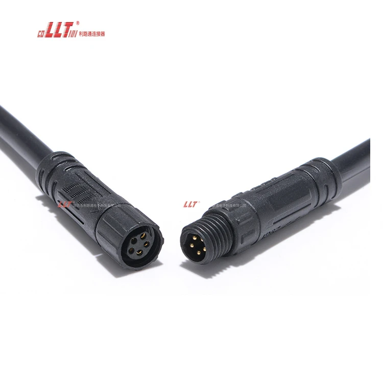 LLT Factory 5pin M8 Led Strip Light signal Data Plastic Cable Connector detail 4