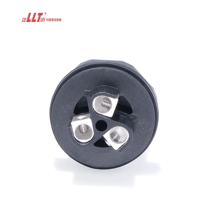 Large Ampere 50A LLT M29 600V 3pin Led 3 Pin Plastic IP68 Waterproof Panel Mount Connector detail 2
