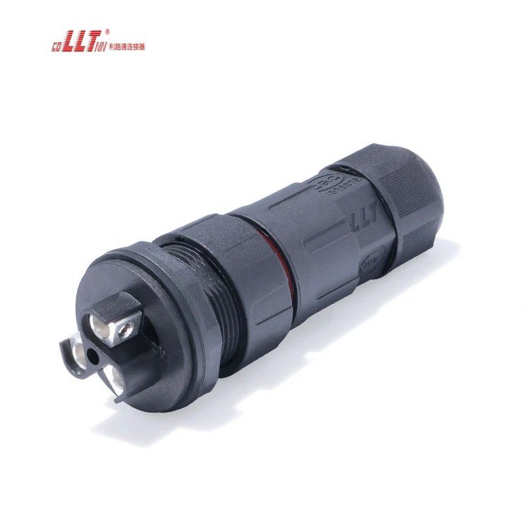 Large Ampere 50A LLT M29 600V 3pin Led 3 Pin Plastic IP68 Waterproof Panel Mount Connector detail 3