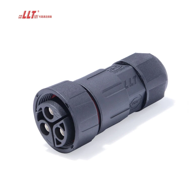 Large Ampere 50A LLT M29 600V 3pin Led 3 Pin Plastic IP68 Waterproof Panel Mount Connector detail 5