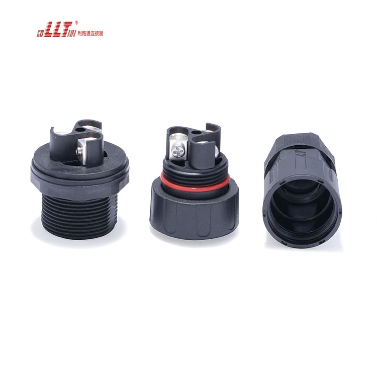 Large Ampere 50A LLT M29 600V 3pin Led 3 Pin Plastic IP68 Waterproof Panel Mount Connector detail 6