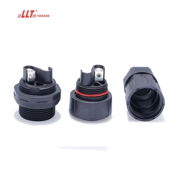 LLT M29 2pin 50A 600V Power Panel Electrical Screw Fixing Waterproof Panel Connector detail 4