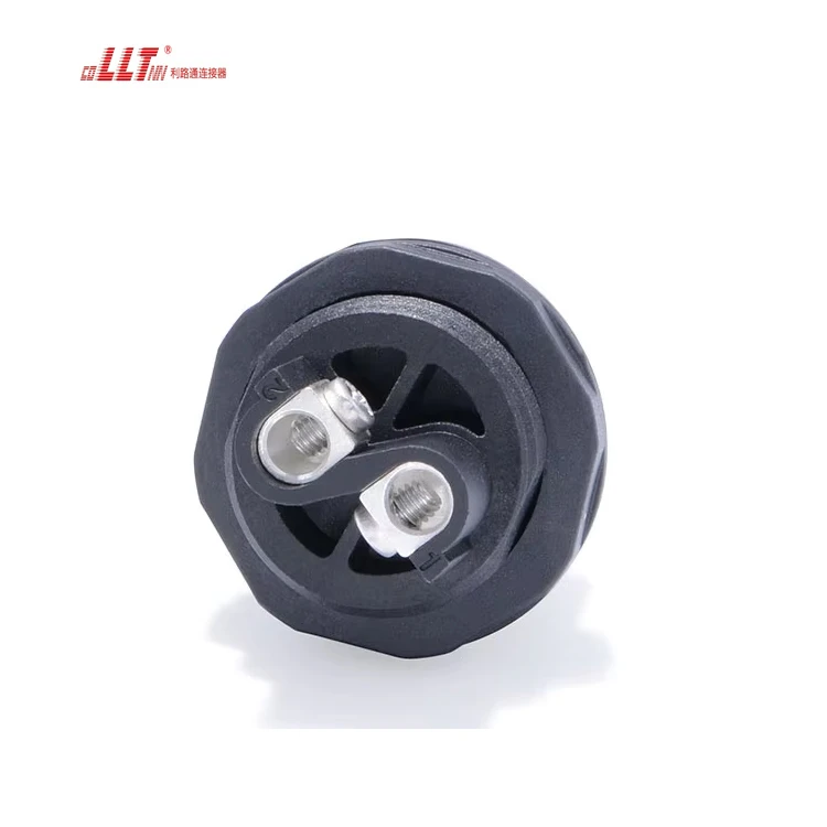 LLT M29 2pin rear female 50A Ip68 waterproof socket and plug detail 3