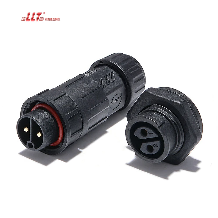LLT M19 600V 20A Quick Lock Male Female IP67 IP68 Waterproof Panel Connector detail 2
