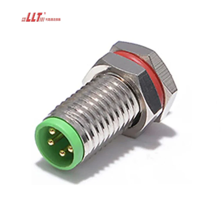 LLT Customized Cable M8 4 Core Metal Socket Wire Male Female Docking Waterproof Connector detail 6
